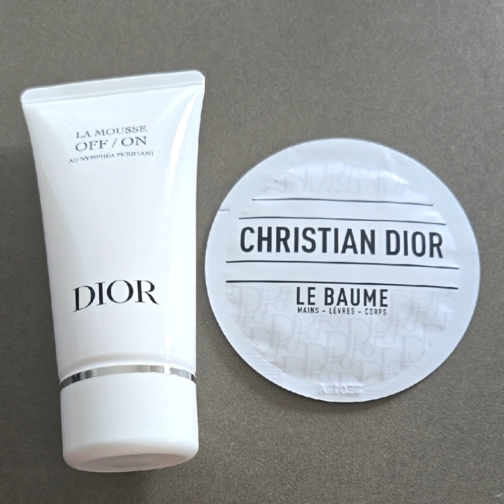 New Sealed Dior LA MOUSSE OFF / ON Purifying Foaming CLeanser Deluxe & LE BAUME